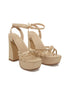Plataforma Oro Ankle Strap Nudo 29-519